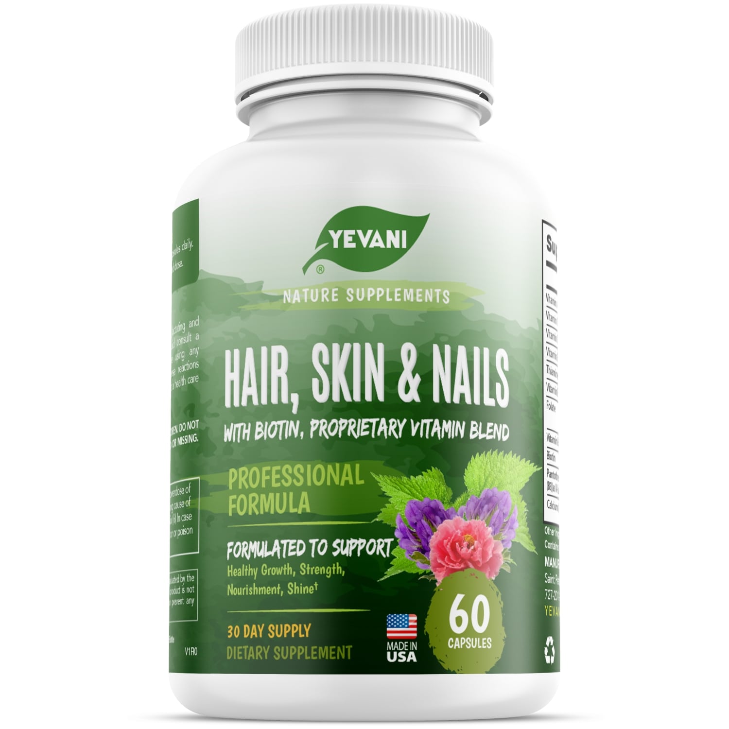 Nature's Truth Hair, Skin & Nails With Biotin Vegan Gummies - Natural Fruit  - 80ct : Target